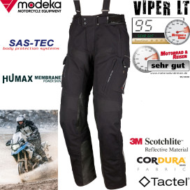 Modeka 2in1 motorcycle pants VIPER LT for men 2-layer laminate Tactel Aramid with SAS-TEC protectors