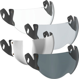 Roof visor for helmet BAMBOO with anti-scratch treatment 95% UV resistant