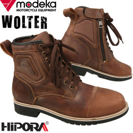 Modeka urban motorcycle boots WOLTER leather waterproof Hipora zipper with CE