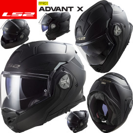 LS2 flip-up helmet FF901 ADVANT X with P/J homologation and sun visor ECE 22.06