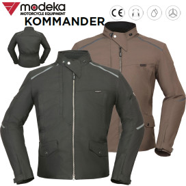 Modeka stretch motorcycle jacket KOMMANDER with protectors AirVent CE AA waterproof Humax