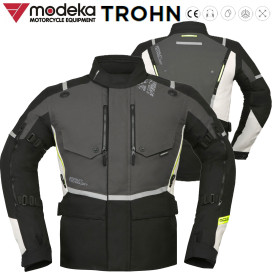 Modeka motorcycle jacket TROHN Stretch CE AA Cordura waterproof with protectors