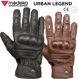 Modeka motorcycle gloves URBAN LEGEND leather CE with touch tip