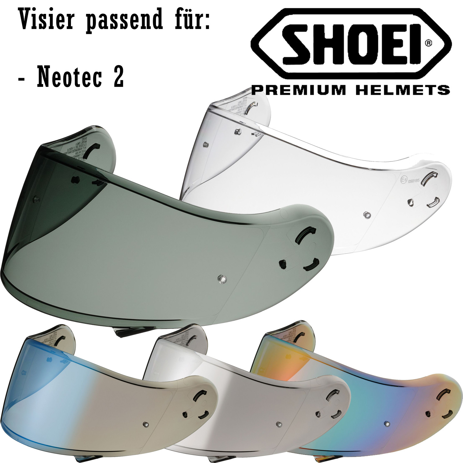 Shoei visor CNS-3 for helmets Neotec II prepared for Pinlock