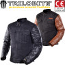 Trilobite motorcycle jacket ACID SCRAMBLER denim leather with thermal lining aramid protectors