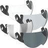 Roof visor for helmet BAMBOO with anti-scratch treatment 95% UV resistant