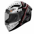 Masker schwarz grau rot